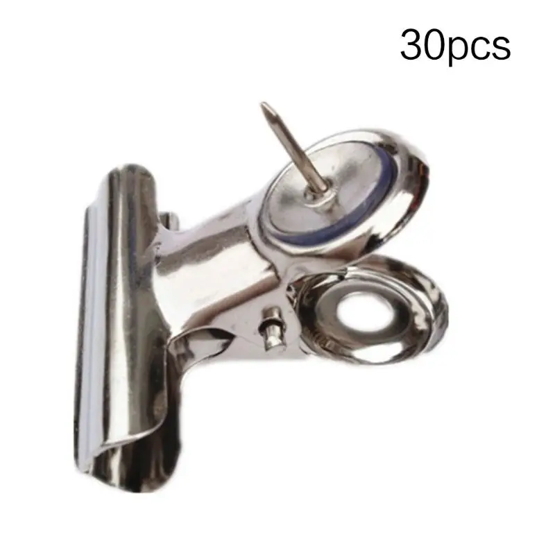 

30Pack 1.18x1.1in Push Pins Clips Tacks Clips Thumb Clips Wall Clips with Pins for Cork Boards Cubicle Walls Using Art Projects