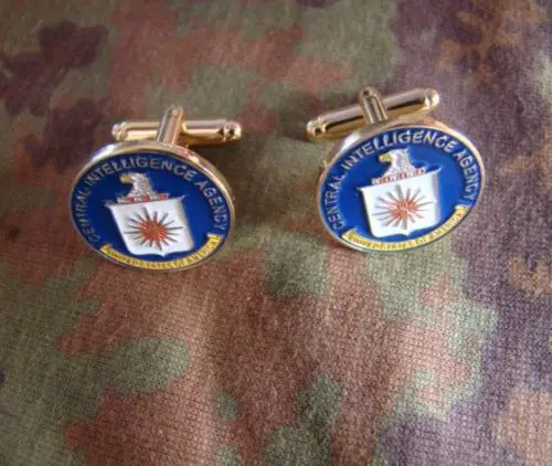 Пара запонок центрального интеллектуального агентства США CIA военный значок +