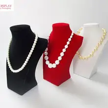 Улучшенная большая форма для шеи, 3 цвета, Портативная подставка для ювелирных изделий, держатель, стойка, длинное ожерелье, подвеска, цепь, органайзер, манекен, 30 см
