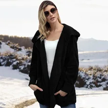 Женское пушистое пальто модное женское повседневное длинное пальто шерстяное осеннее уличная верхняя одежда женская одежда мягкое теплое флисовое плотное пальто