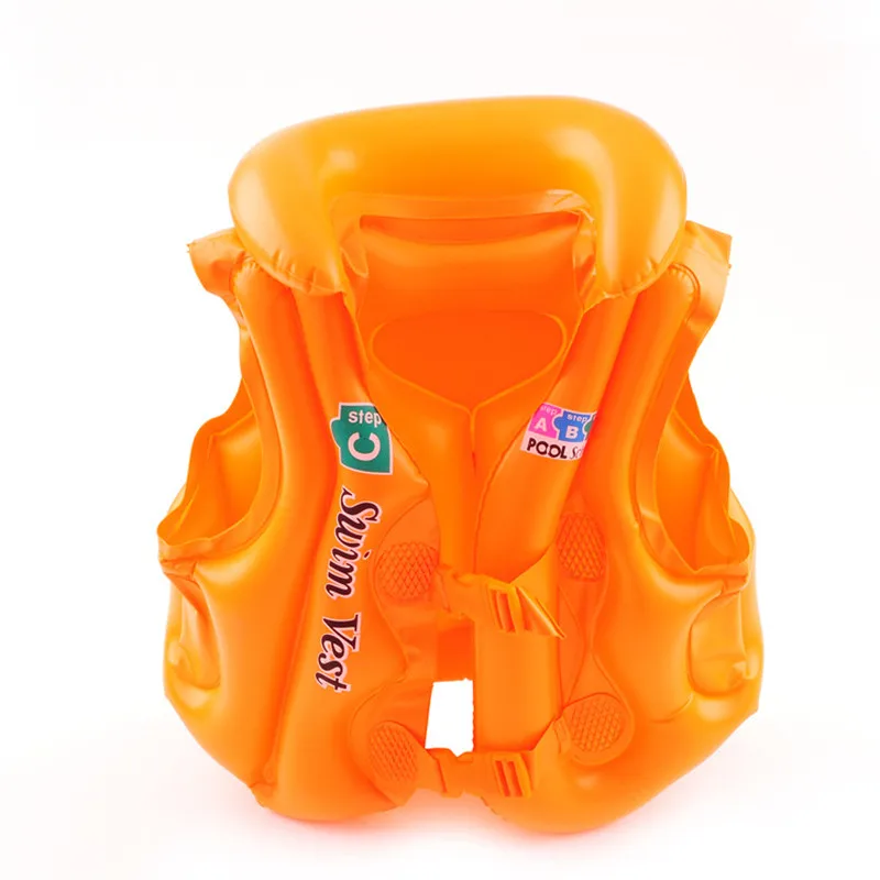 Летняя Детская безрукавка для плавучего плавания, детский бассейн, Плавающий надувной спасательный жилет, детская игрушка, подарок SWM0755A - Цвет: L