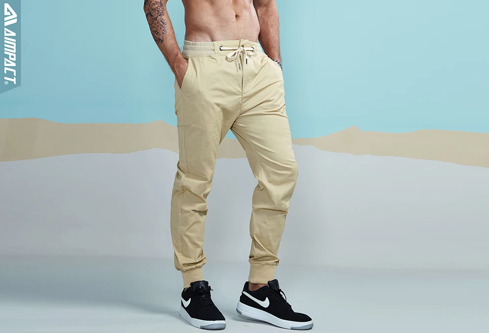 Aimpact 2017 New Men's Casual Pants Fashion Chino Jogger Pant  (4)