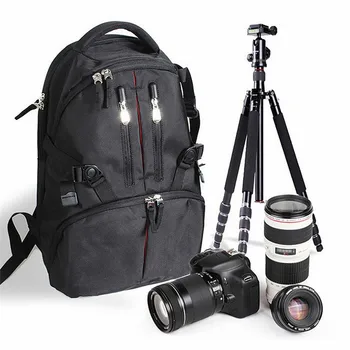 

Camera Bags Professional Waterproof Shockproof Digital SLR DSLR Camera Bag Soft Padded Backpack Suitable For Canon For Nikon