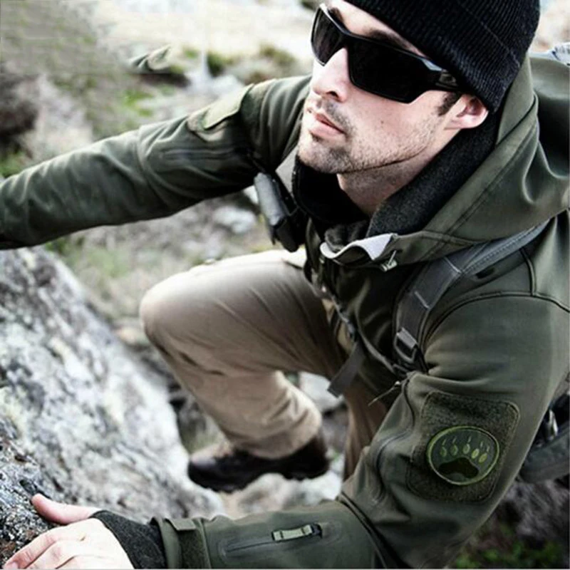 

MASCUBE Waterproof Soft Shell Tactical Jacket Outdoor Hunting Sports Army Military Training Windproof Outerwear Coats Clothing