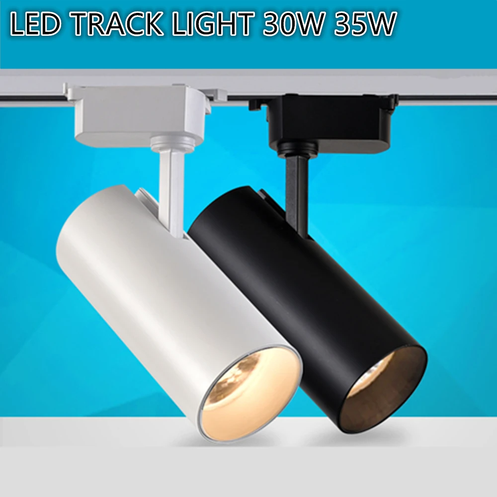 LED Track light Track lighting cob 15w 20w 30w 36w Clothing Shop Windows Showroom Exhibition Spotlight Ceiling Rail Spot Lamp