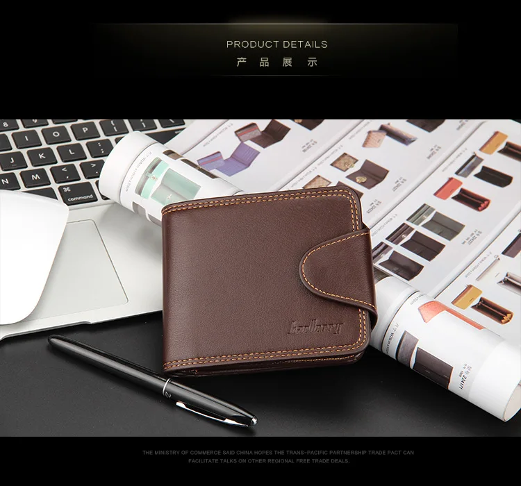 Small Men Wallets Credit Card Holders Zipper Luxury Brand Famous Handmade Leather Men Wallet Coin Pocket Male Purse Clutch Black