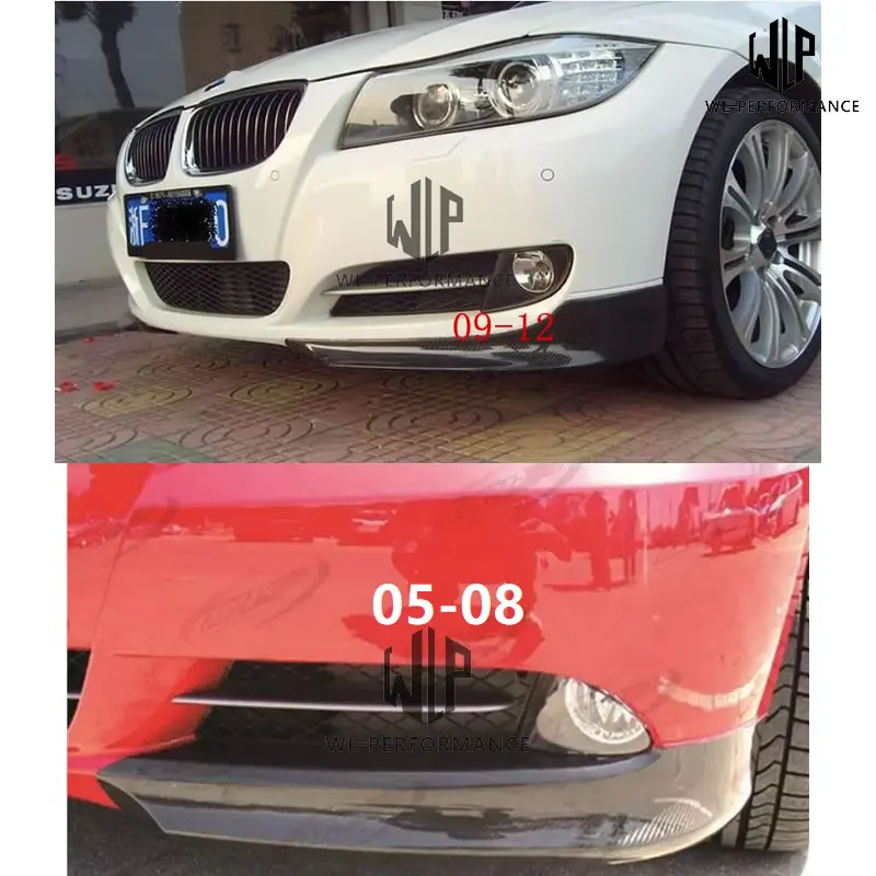 E90 углеродного волокна Стандартный передний Боковой бампер разветвители фартуки
