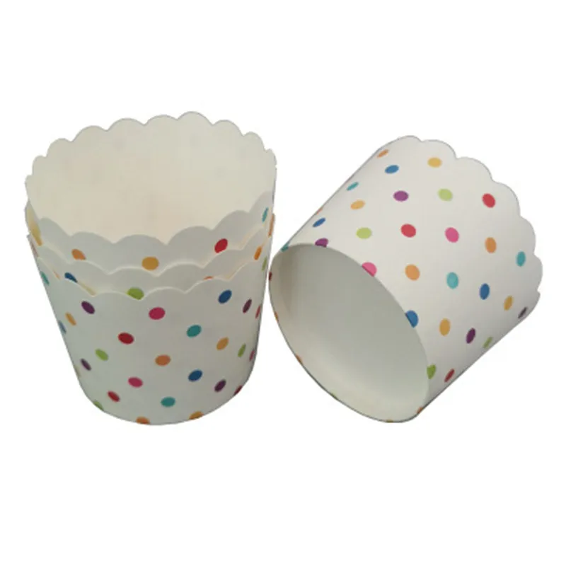

50Pcs Dots Muffin Cupcake Paper Cup heat-resistant Cupcake Wrapper Liner Baking Cup Case Wedding Party Dessert Cupcake Paper Cup