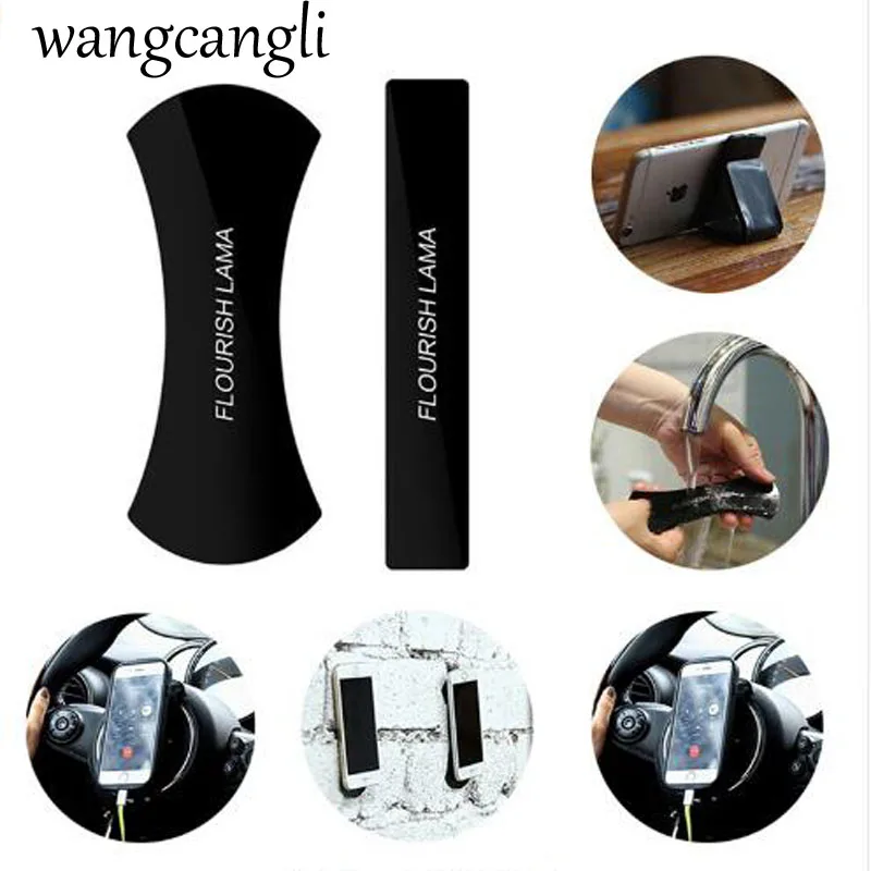 

wangcangli Universal Mobile Phone Holder Premium Durable Washable Cell Phone Pads Sticky Anti-Slip Gel Pads Stand For Stick