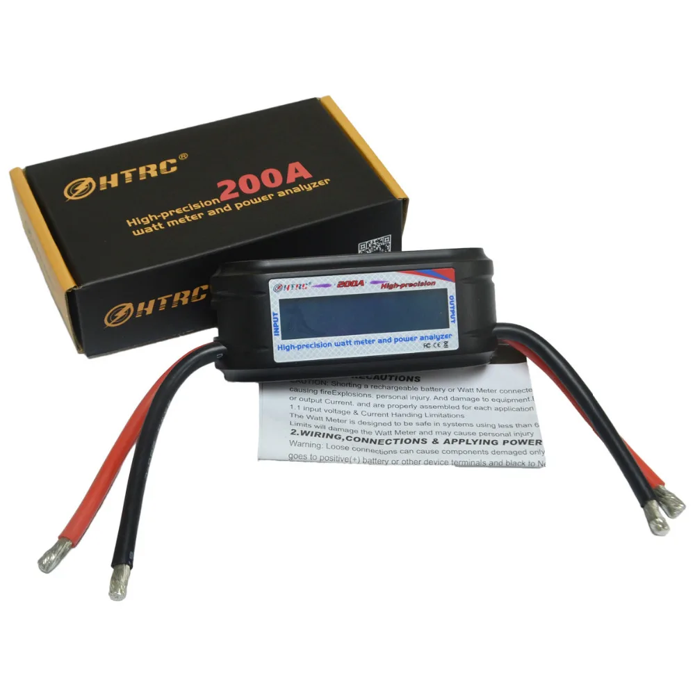 

60V 200A High Precision Watt Meter Voltage Amp Meter Power Analyzer 8 Gauge Wire