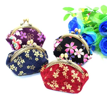 

2019 Small Bag Hot Sale New Cotton Fabric Coin Purse hand-bronzed Printed Mini Wallet Bag