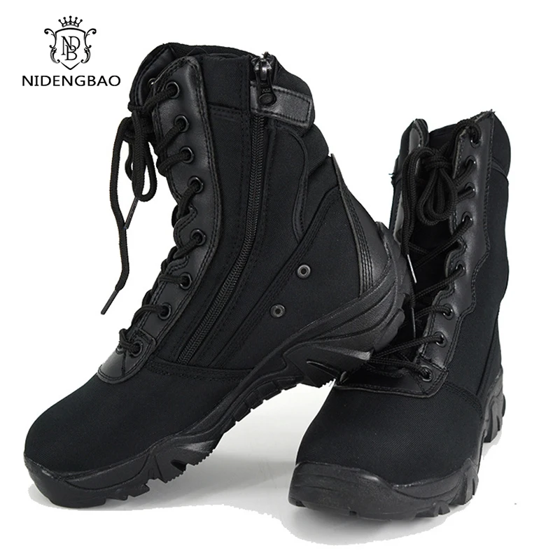 Ceny Kamuflaż buty wojskowe mężczyźni buty Oxford tkaniny wysokiej walki buty wojskowe jesień kostki Botas Hombre armia obuwie robocze Plus rozmiar 45
