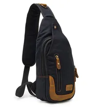 Casual una mochila bandolera hombres rugzakken pecho lienzo bolso pequeño crossbody mujeres mochila sola correa de hombro back pack mochila