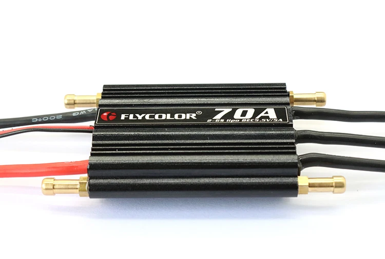 Flycolor 50A 70A 90A 120A 150A бесщеточный ESC контроль скорости Поддержка 2-6S Lipo BEC 5,5 V/5A для RC лодки F21267/71