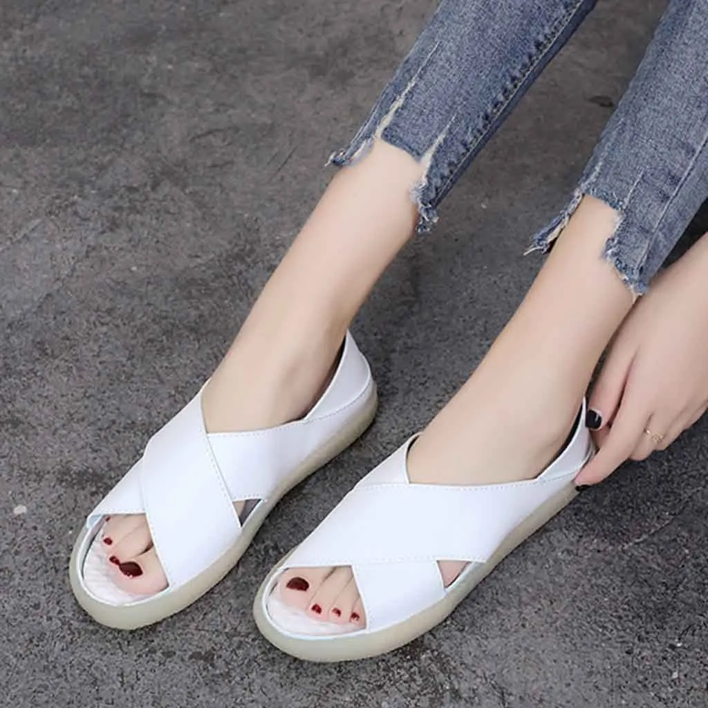 

Summer shoes woman Fashion Fish Mouth Female sandals Casual Shallow Thick Bottom Set Foot women Sandals zapatos de mujer
