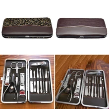 Красота 12 шт набор инструментов для маникюра плоскогубцы маникюрный набор маникюрные инструменты для маникюра Набор ногтей клипер ножницы пинцет нож