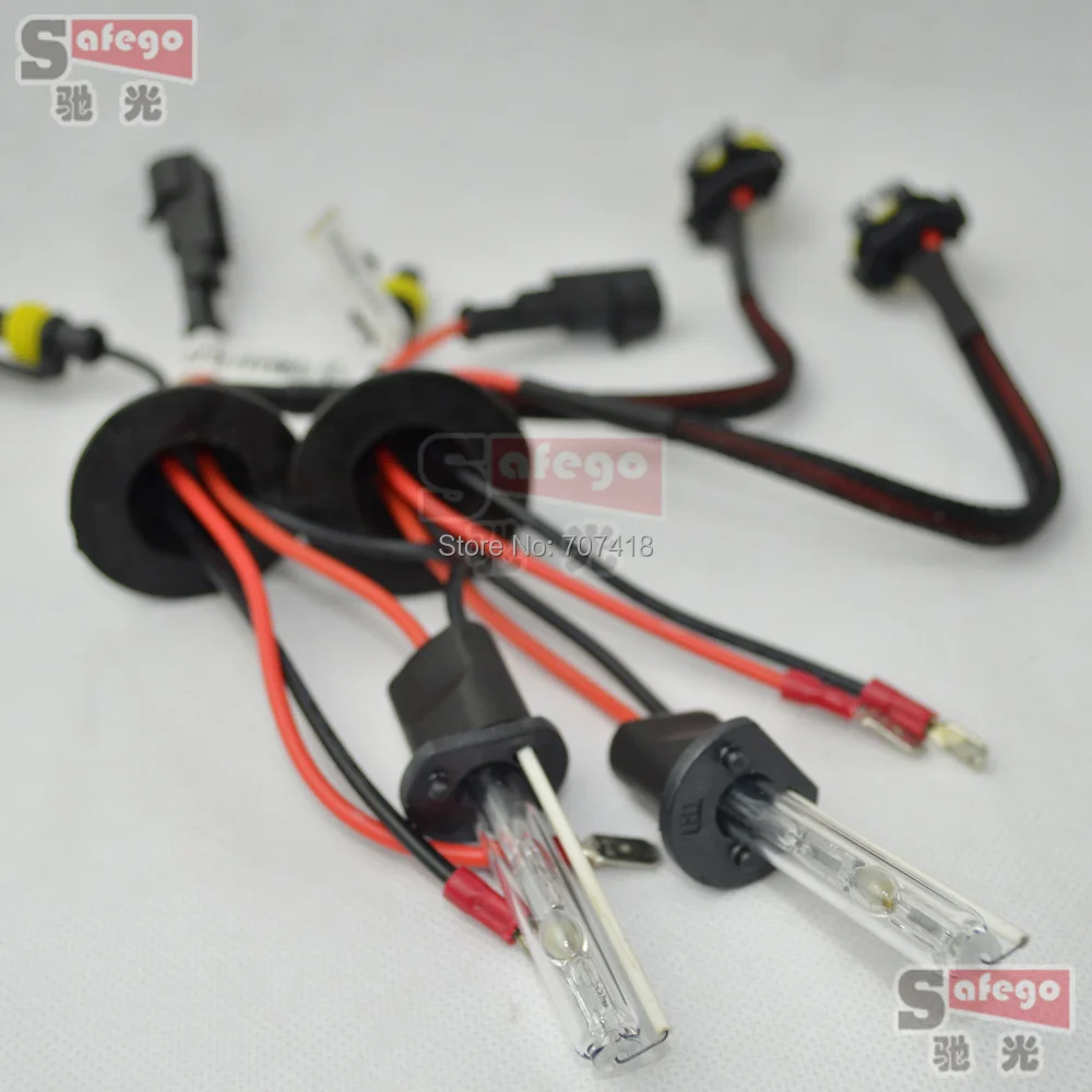 Ксеноновая фара Safego 55 Вт HID H1 H3 H4 H7 H8 H9 H11 9005 9006 HB2 HB3 HB4 для автомобилей мотоциклов 12 В