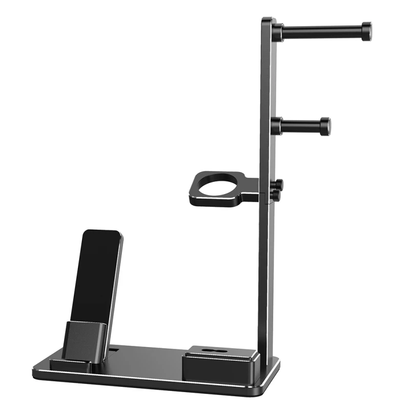 6 in 1 for iphone Aluminum Alloy Charging Dock Stand Holder Station for Apple Watch Series AirPods for iPad and headphones