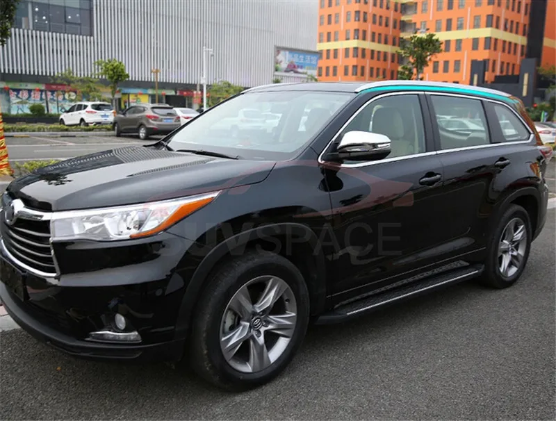 Верхняя крыша рейка бар подходит для Toyota Highlander Kluger 2014 2020 багаж