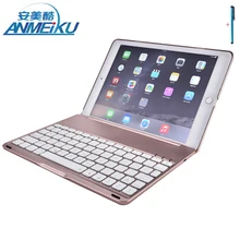 Keyboard For iPad 2017 Air 2 Mini 1234 Tablet Case Stand Removable Wireless Bluetooth Aluminum PU Leather For iPad Pro 9.7 Cover