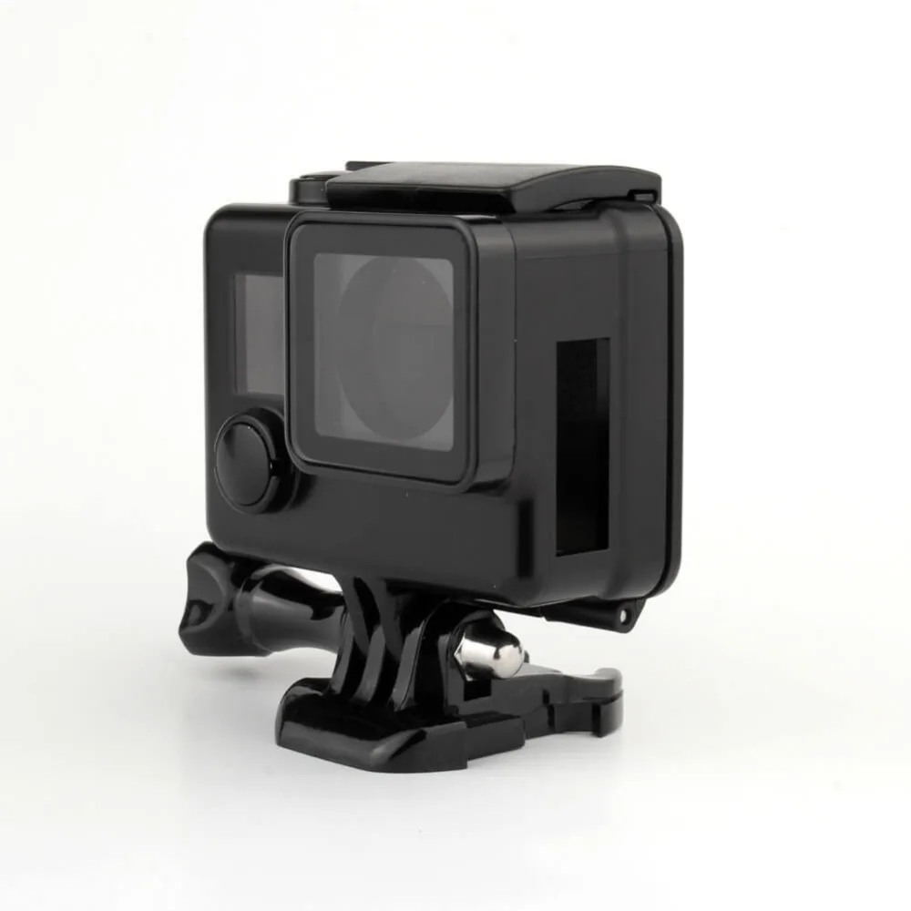 Black Side Open Protective Housing Case For Gopro Hero 4 3 3+ Action Camera Skeleton Protector Housing Cover GoPro 4 Accessories (4)