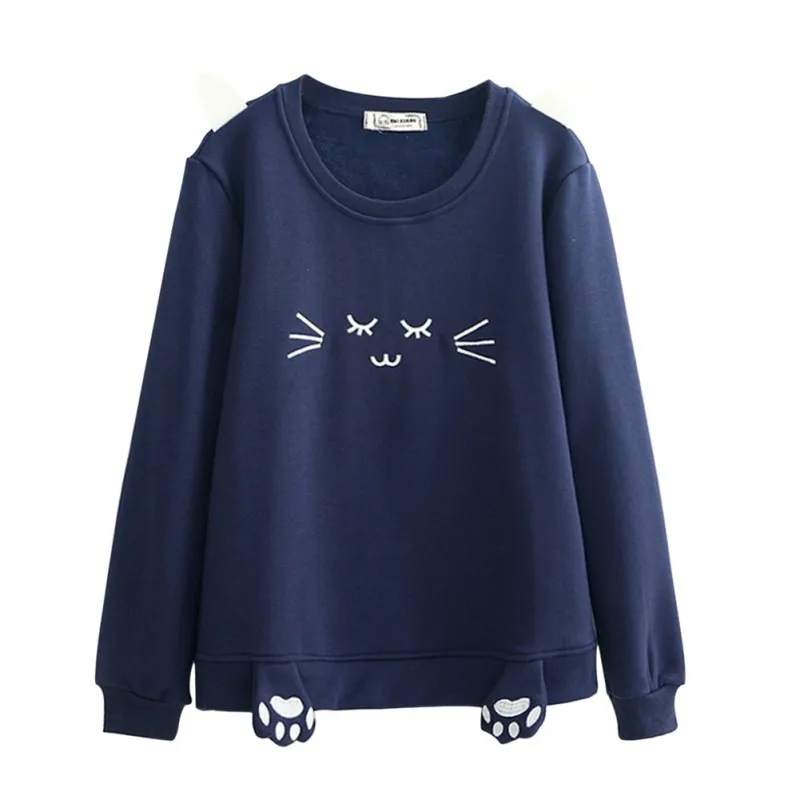 Autumn Fashion Pullover Long Sleeve Hooded Women
