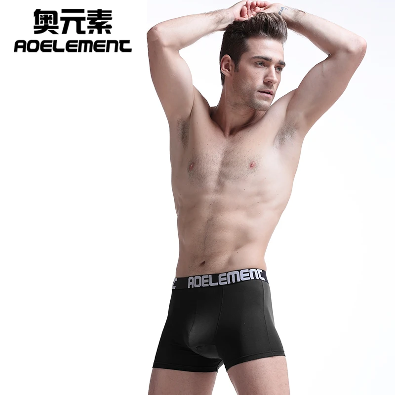Мужское нижнее белье хлопковые Черные Боксеры сексуальные шорты Calvinfully Pour Homme