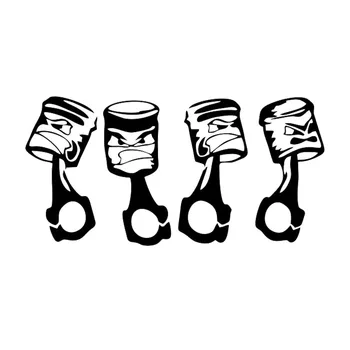 

20cm x 10cm Car Sticker Personality Small Angry Pistons Car Decal Car Vinyl Waterproof Reflective Stickers Car Stying