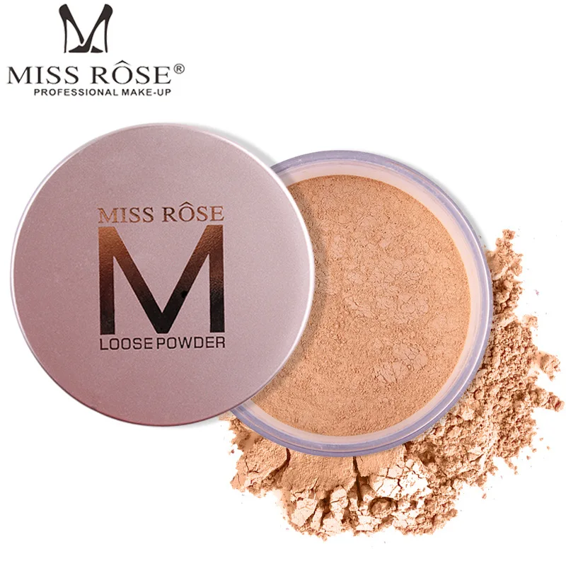 MISS ROSE 12-color MISS ROSE набор для макияжа пудра свободный порошок контроль масла солнцезащитный крем для осветления кожи