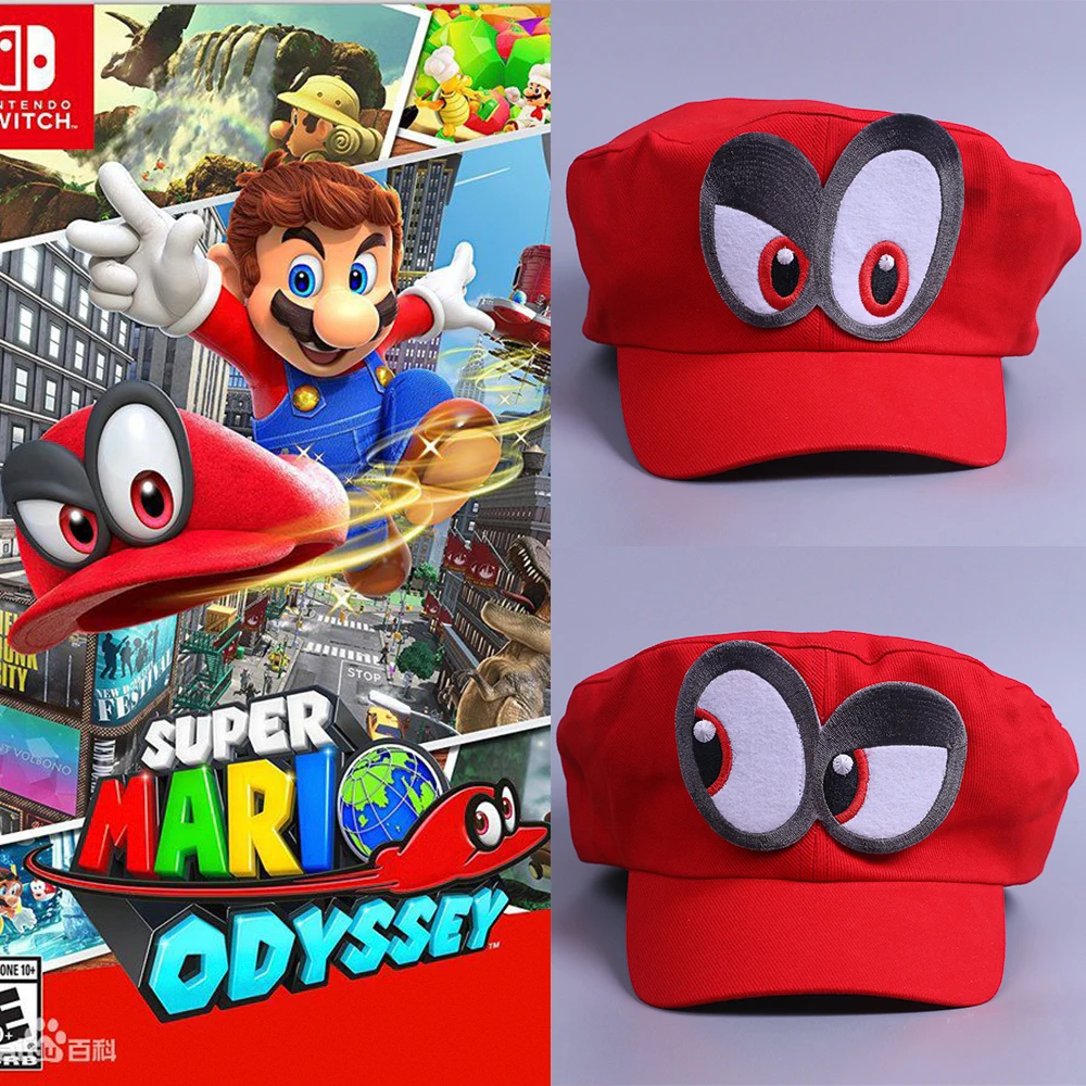 Gioco Super Mario Odyssey cappello Mario cappello Mario Caps adulto bambini  Anime Cosplay Cap fatto a mano|Boys Costume Accessories| - AliExpress