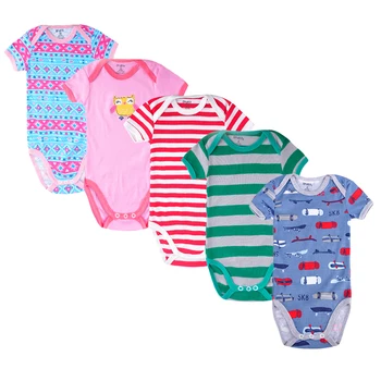 

Redkite Baby Clothes 5 Pieces Infant Romper Set Hot Sale New Born Short Sleeve