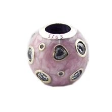 DIY Подходит для Pandora шармы браслеты перламутровые Розовые сны бусины Серебро 925 пробы-ювелирные изделия