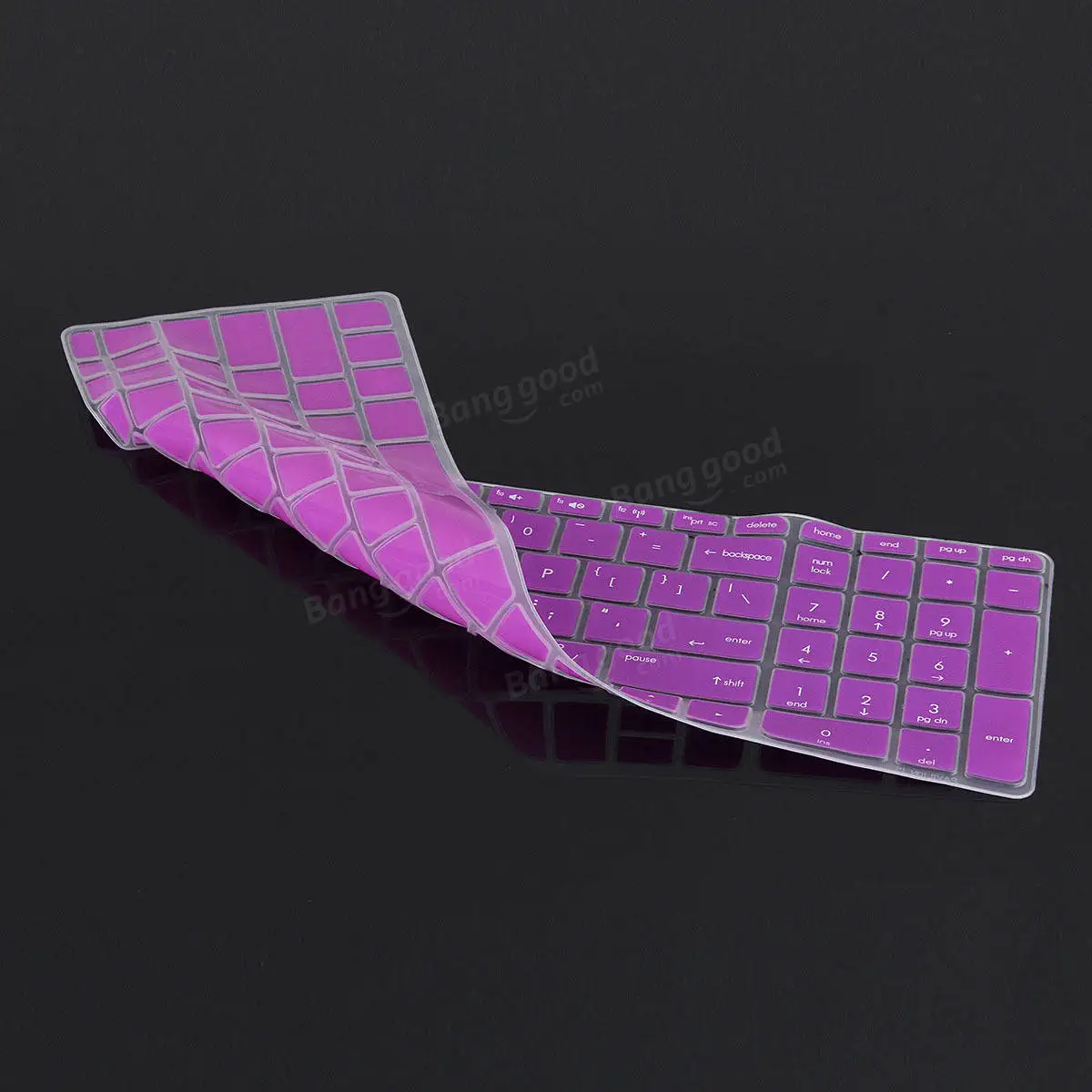 Transparent/Black/Blue/Purple/Rose Red Notebook Keyboard Protector Keyboard Cover for HP Pavilion 15