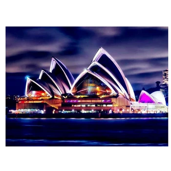 

Diamond Painting Scenery Full Square Drill Diamond Embroidery city night building Home Decoration Diamond Mosaic Beadwork decor