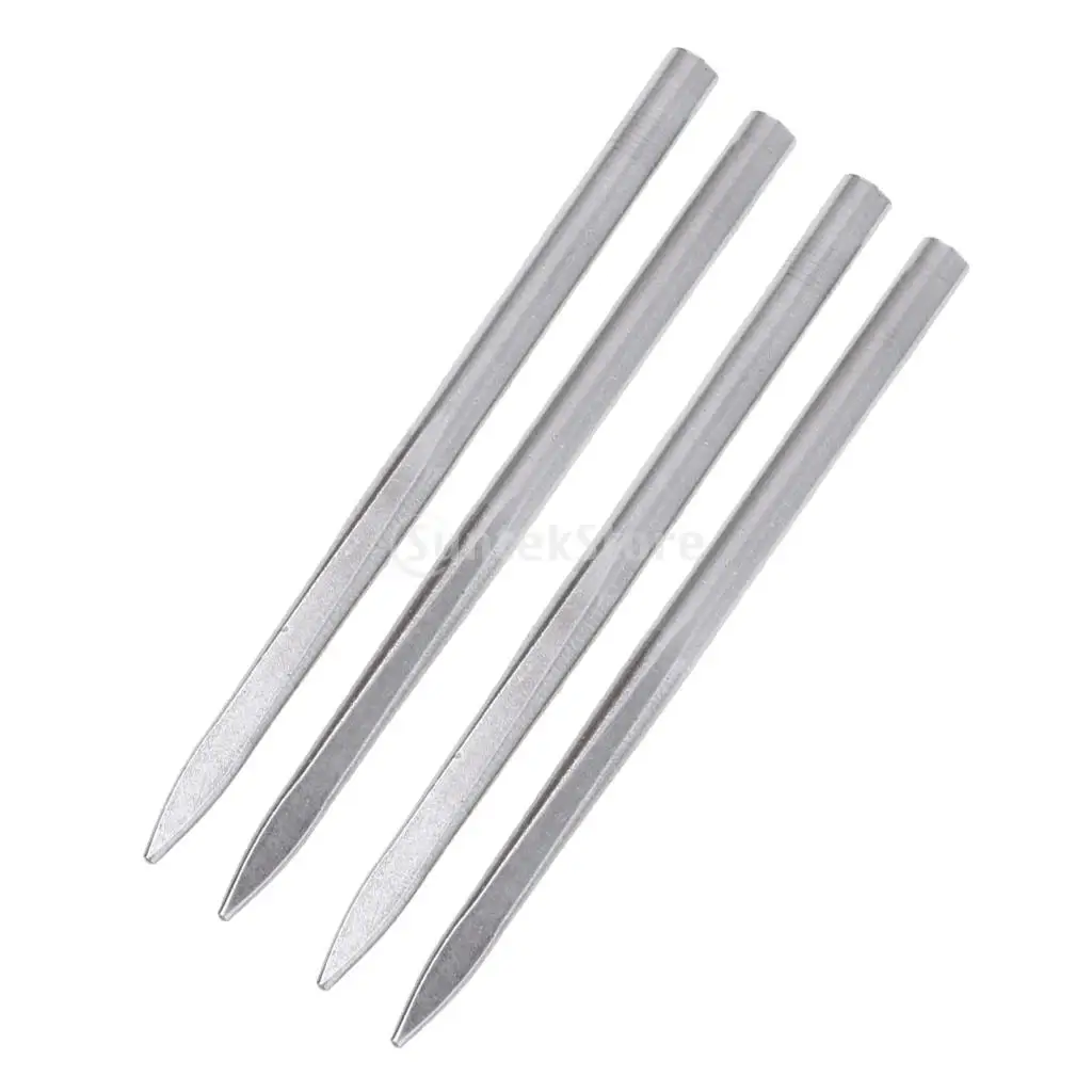 4pcs Fid Lacing Stitching Needles Stainless Steel Fids for 2mm 3mm Paracord Outdoor Camping Hunting Climbing Emergency Equipment