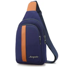 Новая мужская повседневная нагрудная сумка в полоску Оксфорд мужские сумки через плечо сумка почтальона Водонепроницаемая нейлоновая сумка на одно плечо