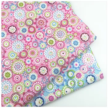 

Floral Print 100% Cotton Twill Fabric By Meter For DIY Handmade Sewing Bedding Cloth Home Textile Material Telas to Patchwork