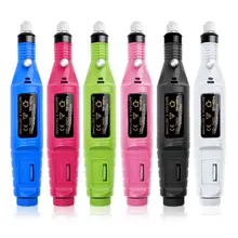 Электрический набор для маникюра, педикюра, уход за ногтями, дрель, набор для ухода за ногтями, наконечник для салона Великобритании, США, вилка с 6 шлифовальными головками+ 6 сверл