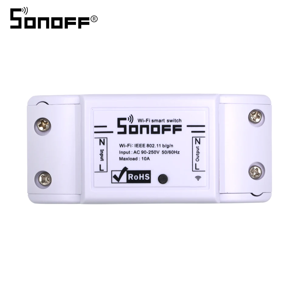 

Sonoff Wireless Wifi Switch For Smart Home Automation Relay Module Support IOS Android Remote Controller 10A 90-250V 220V