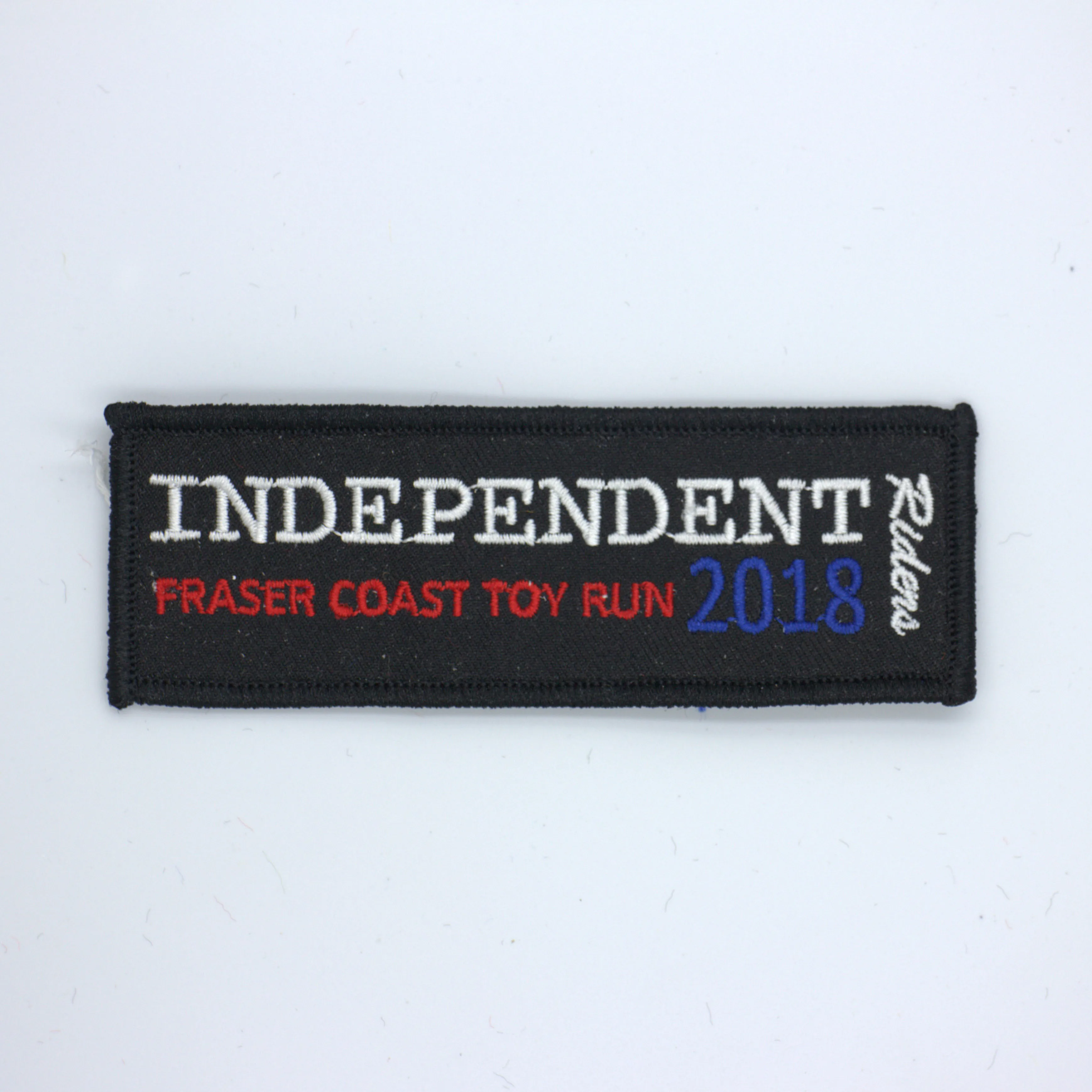 

Custom Embroidered Patch FLAG Personalised TAG NAME TEXT National Backpack Badge 10
