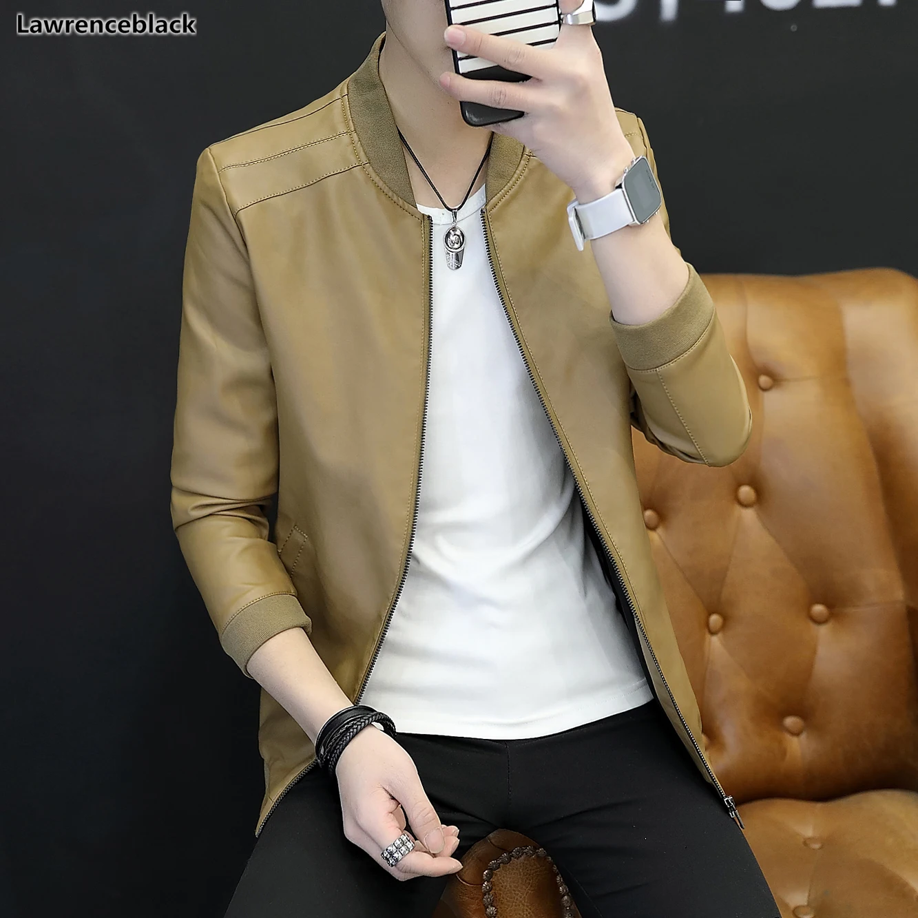 

Hot Sale mens leather jackets and coats 2018 famous brand new arrival winter jacket for men jaquetas de couro masculino 1398