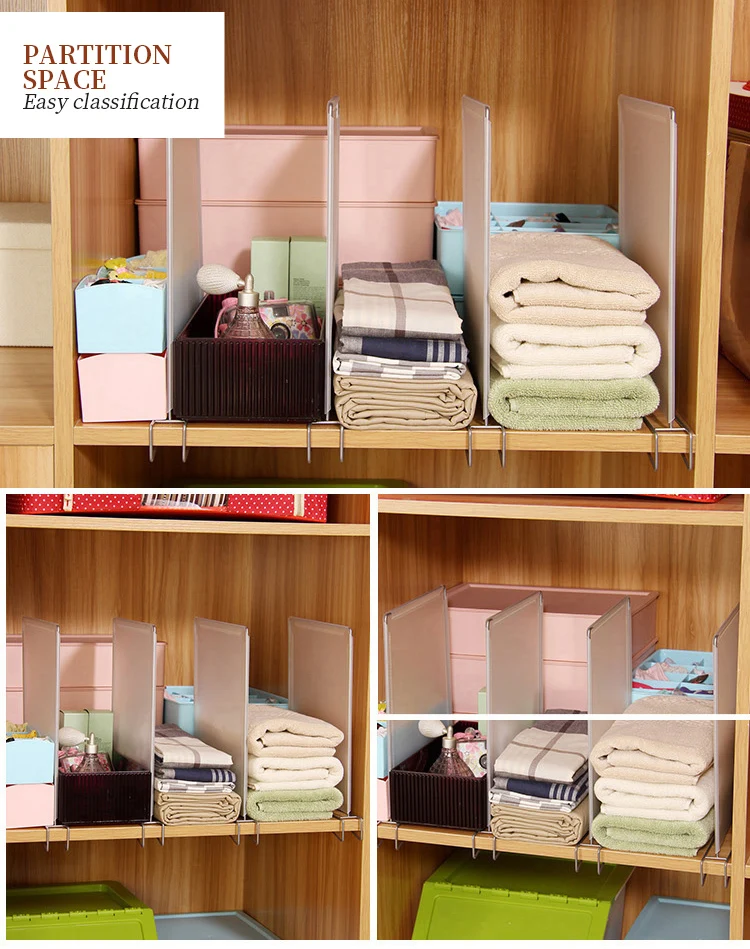 Организация места в шкафу. Как разделить полки в шкафу. Телескопические полки для шкафа. Органайзер для хранения вещей. Разделители в ящики для хранения белья.