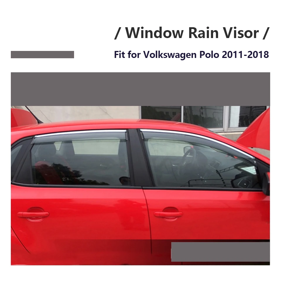 Atreus для Volkswagen VW Polo хэтчбек 2011 2012 2013 окна автомобиля Защита от солнца и дождя козырек защита от ветра