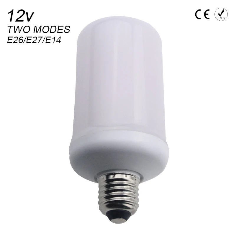 Lâmpadas Led e Tubos e27 e26 dc 12 v Product Name : Led Flame Effect Bulb