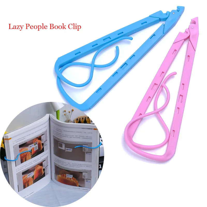 

Novelty Foldable Bookend Bookshelf Lazy People Book Clip Reader Tool Bookend Books Holder Material Offices Supplies Stationery