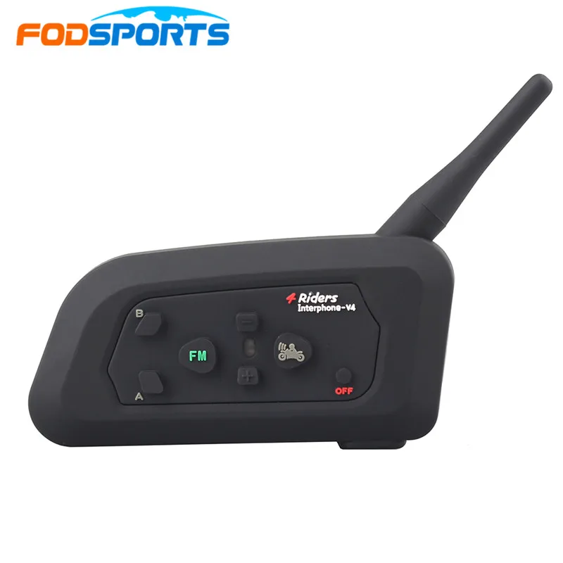 Fodsports V4 Шлем Интерком мотоциклетный шлем гарнитуры беспроводной домофон 4