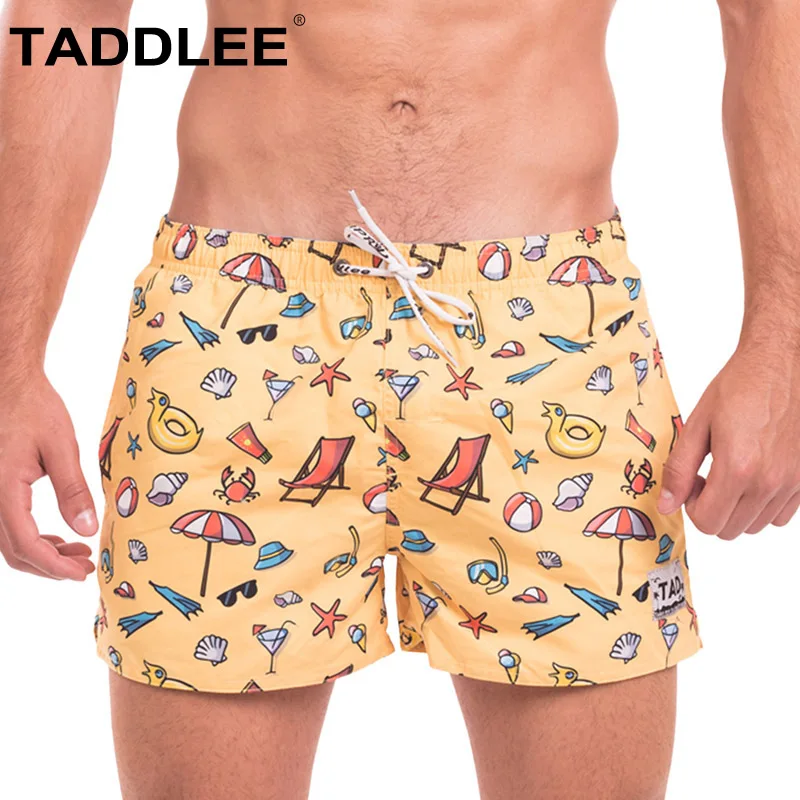 Бренд Taddlee, мужские пляжные шорты для серфинга, плавки-боксеры, шорты-бермуды, короткие плавки, быстросохнущая одежда для плавания, купальные костюмы, Новинка