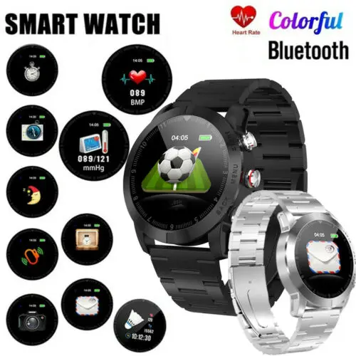 Bluetooth Smart Watch Waterproof Heart Rate Blood Pressure Blood Oxygen Monitor