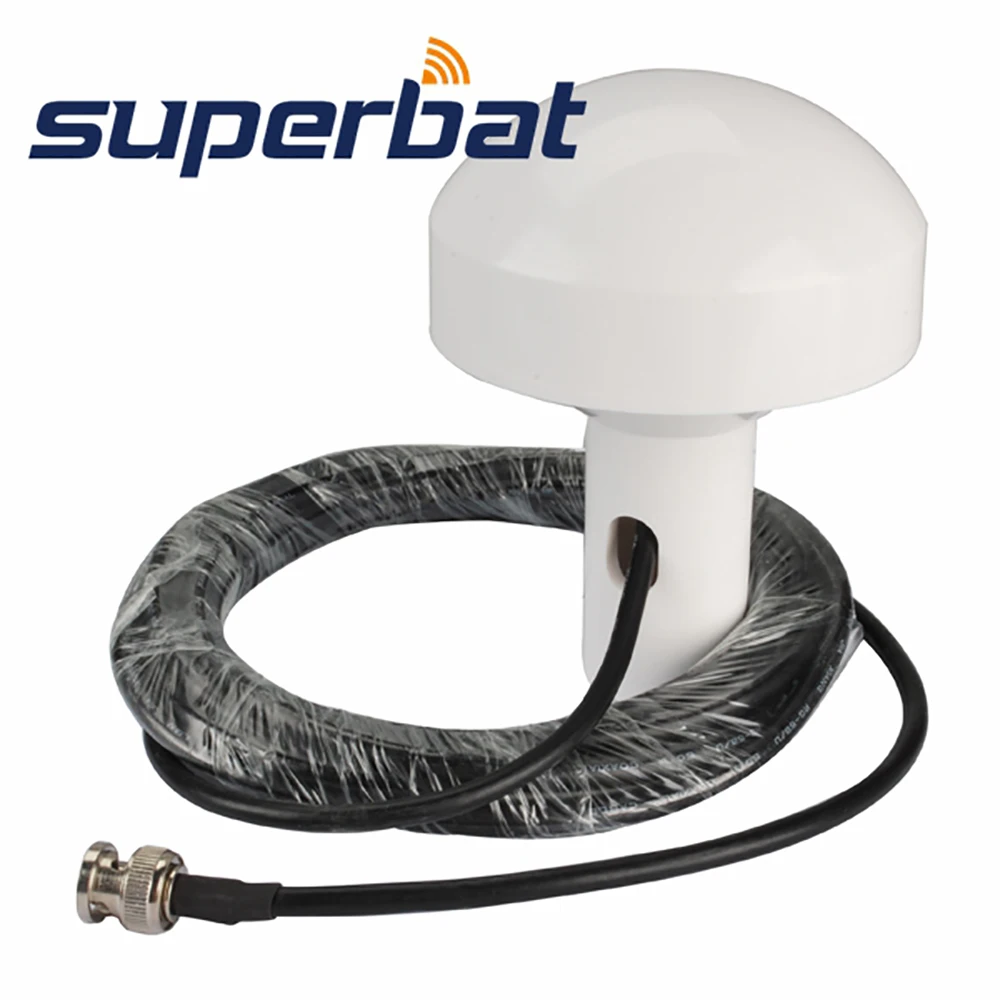 

Superbat 1575.42+/-2 MHz Marine Aerial GPS Timing Antenna BNC Male Plug 5M RG58 Cable Navigation Antenna Signal Booster 3-5V