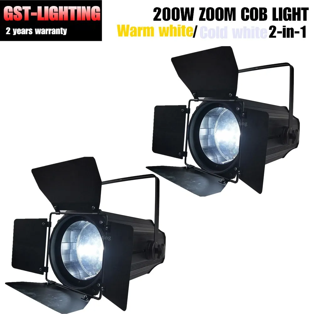 2 шт./лот 200 Вт cob led настенный теплый белый цвет Zoom Par Light | Лампы и освещение